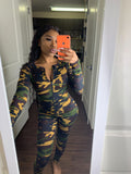 Armed Bae Camouflaged Jumpsuit